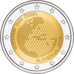 Sloveenia 2 euro 2018.a. World Day of Bees UNC