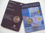 Andorra 2 euro 2015 Customs Agreement UNC 