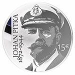 EESTI HÕBEMÜNT 15€ Johan Pitka 2022a.