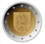 Läti 2 euro 2017 Latgale UNC