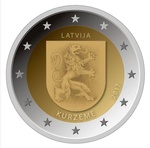 Läti 2 euro 2017 Kurzeme UNC
