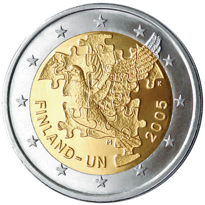 Soome 2 euro 2005 ÜRO 60. aastapäev UNC 