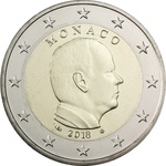 Monaco 2 euro 2018 UNC