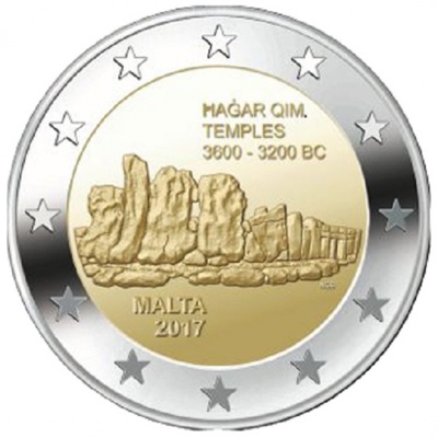 Malta 2 euro 2017 "Hagar Qim" UNC