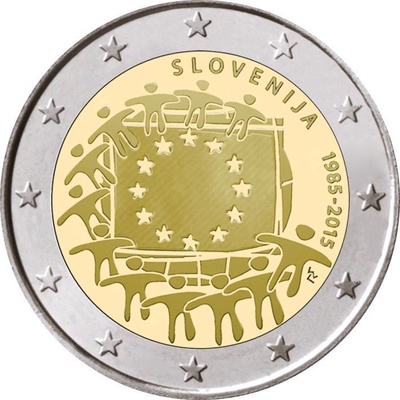 Sloveenia 2 euro 2015.a. Euroopa lipp, UNC 