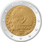 Slovakkia 2 Euro 2021a. Alexander Dubček (UNC)