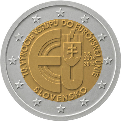 Slovakkia 2 EURO 2014, Slovakian Membership in EU -UNC 