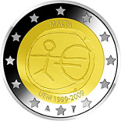 Malta 2 euro, 2009 EMU UNC