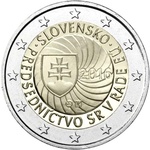 Slovakkia 2 Euro 2016 a. Presidency EU (UNC) 