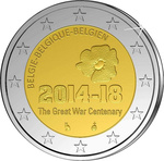 Belgia 2 euro 2014, First World War UNC