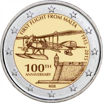 Malta 2 euro Esimene lend, 2015 UNC