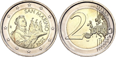 San Marino  2 euro 2024a.UNC