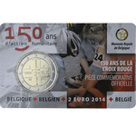 Belgia 2 Euro 2014 Red Cross, coincard