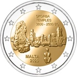 Malta 2 euro 2020 Skorba Temples UNC 